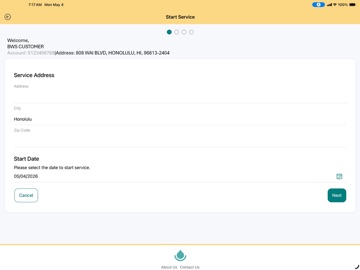 Honolulu Board of Water Supply iPad screenshot
