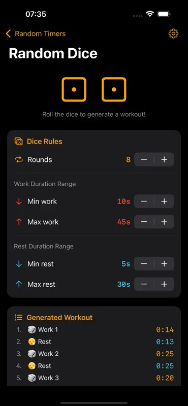 Random Intervals screenshot 4 of 5