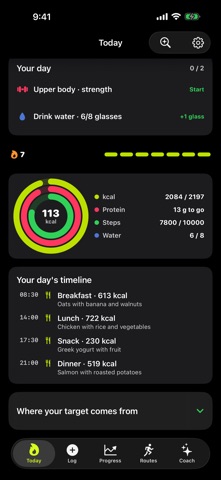 FitControl: Macros & Calories iPhone screenshot