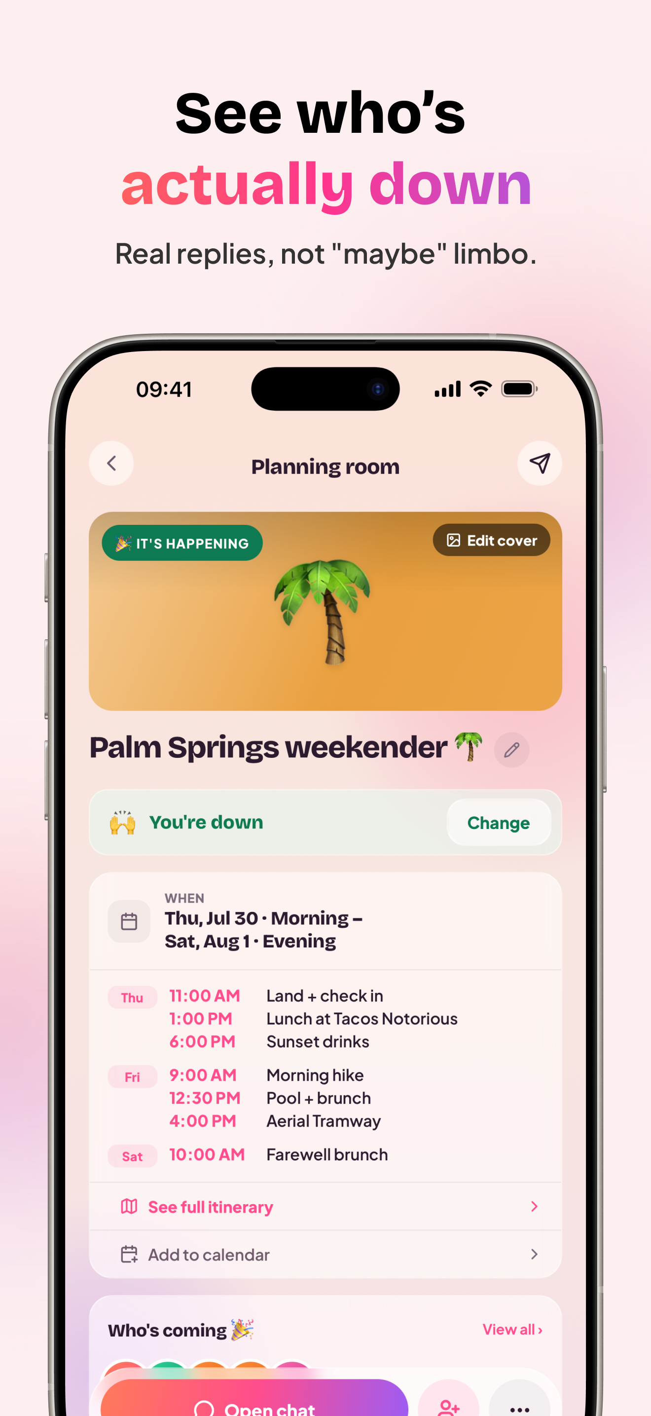 down? – Group Hangout Planner screenshot 5