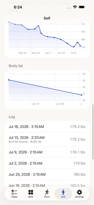 Gym Log: Workout Tracking screenshot 1