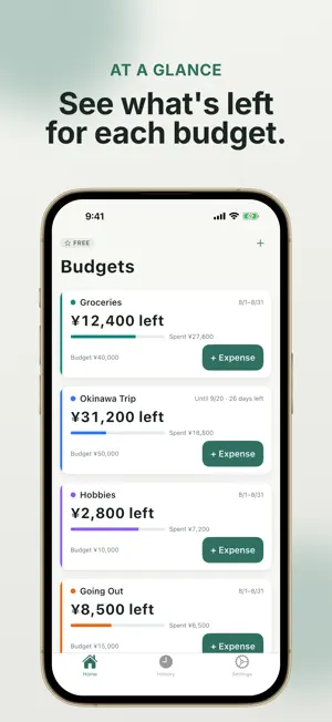 Budget Manager: Money Left screenshot 1