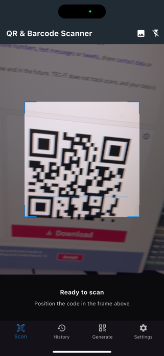 QR-Code Scanner and Generator Screenshot 1 of 10