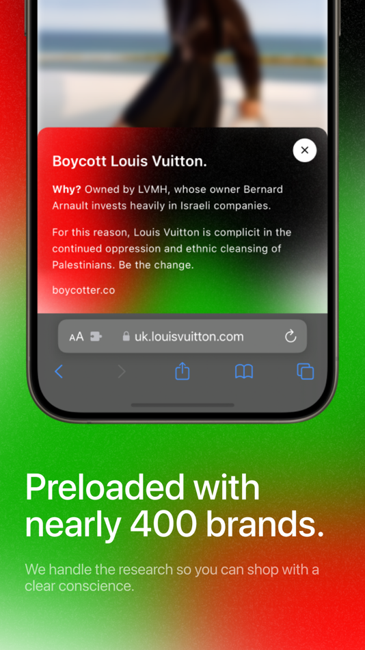 #3. Boycotter - Safari Extension (iOS) 由: SWAVYX LTD