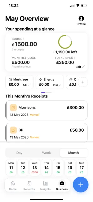 Tracq | Reciepts & Invoices screenshot 1