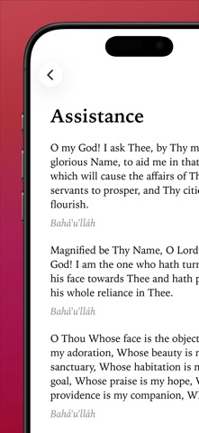 Creative Word - Baha'i Reader iPhone screenshot