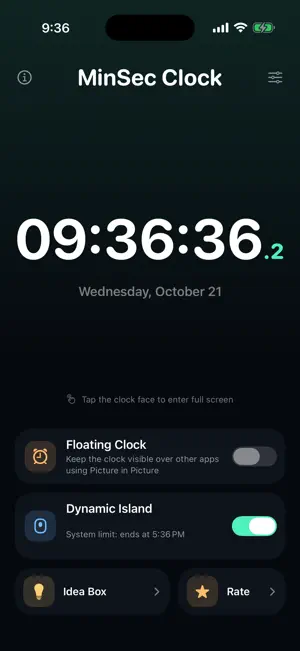 MinSec Clock: Seconds screenshot 1