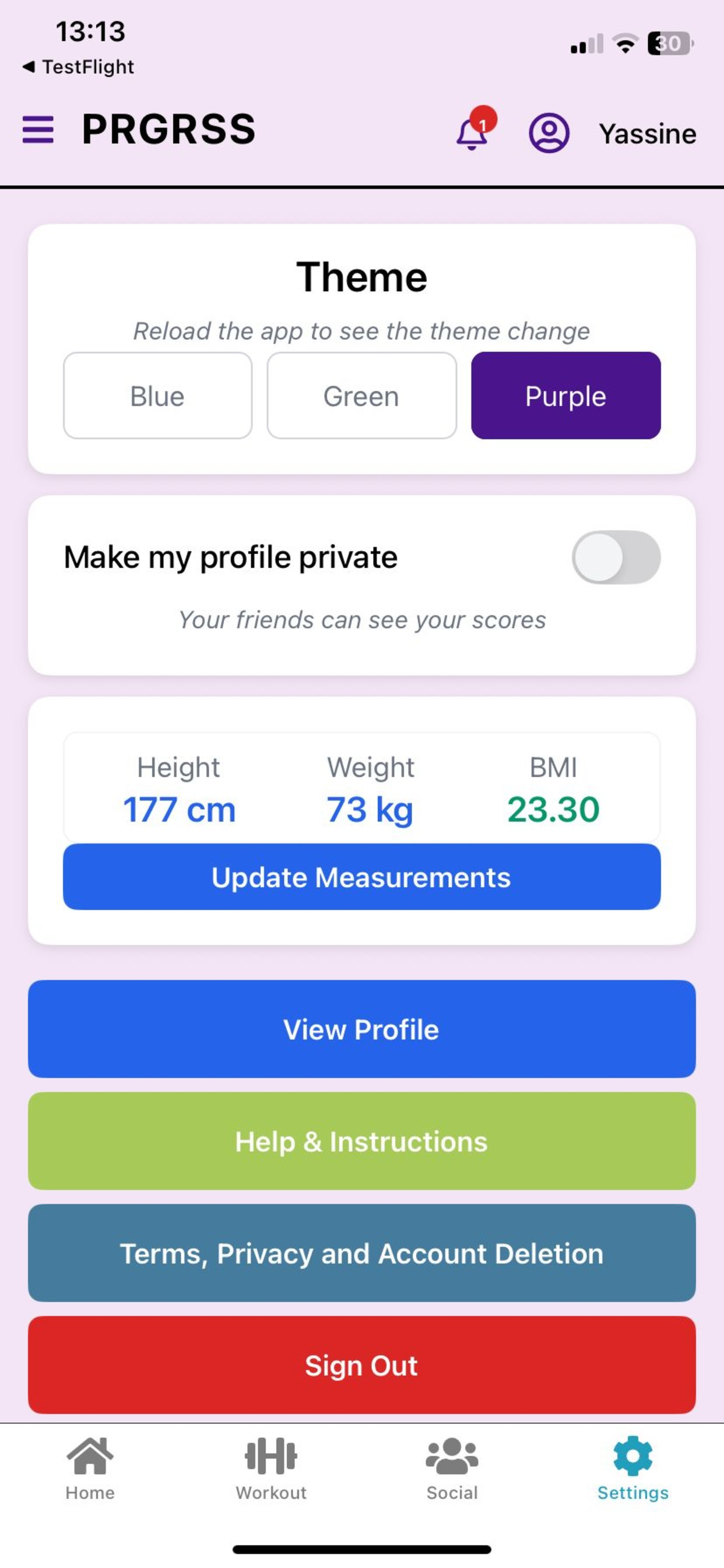 PRGRSS Strength Tracker