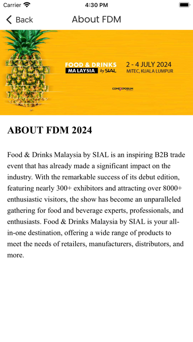 Food & Drinks Malaysia 2024 Screenshot