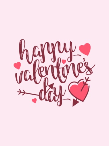 Valentine's Day Love Emojis iPad screenshot