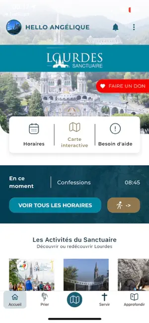 Sanctuaire Notre-Dame Lourdes screenshot 2