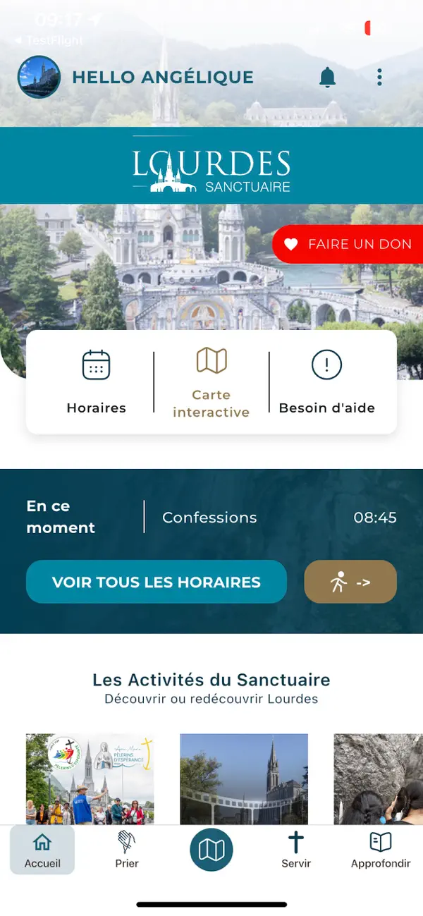 Screenshot #2 pour Sanctuaire Notre-Dame Lourdes