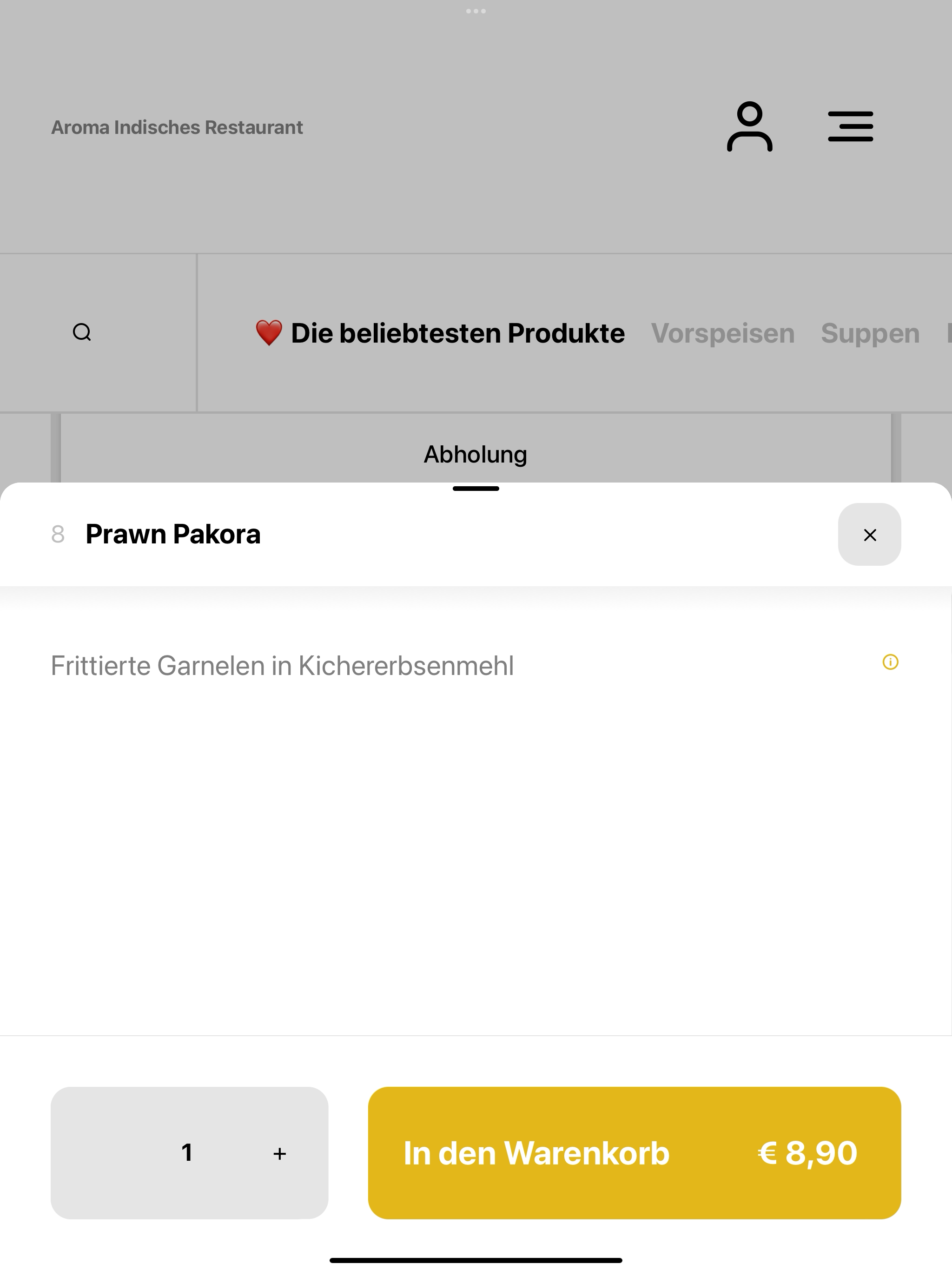 Aroma Indisches Restaurant screenshot 8