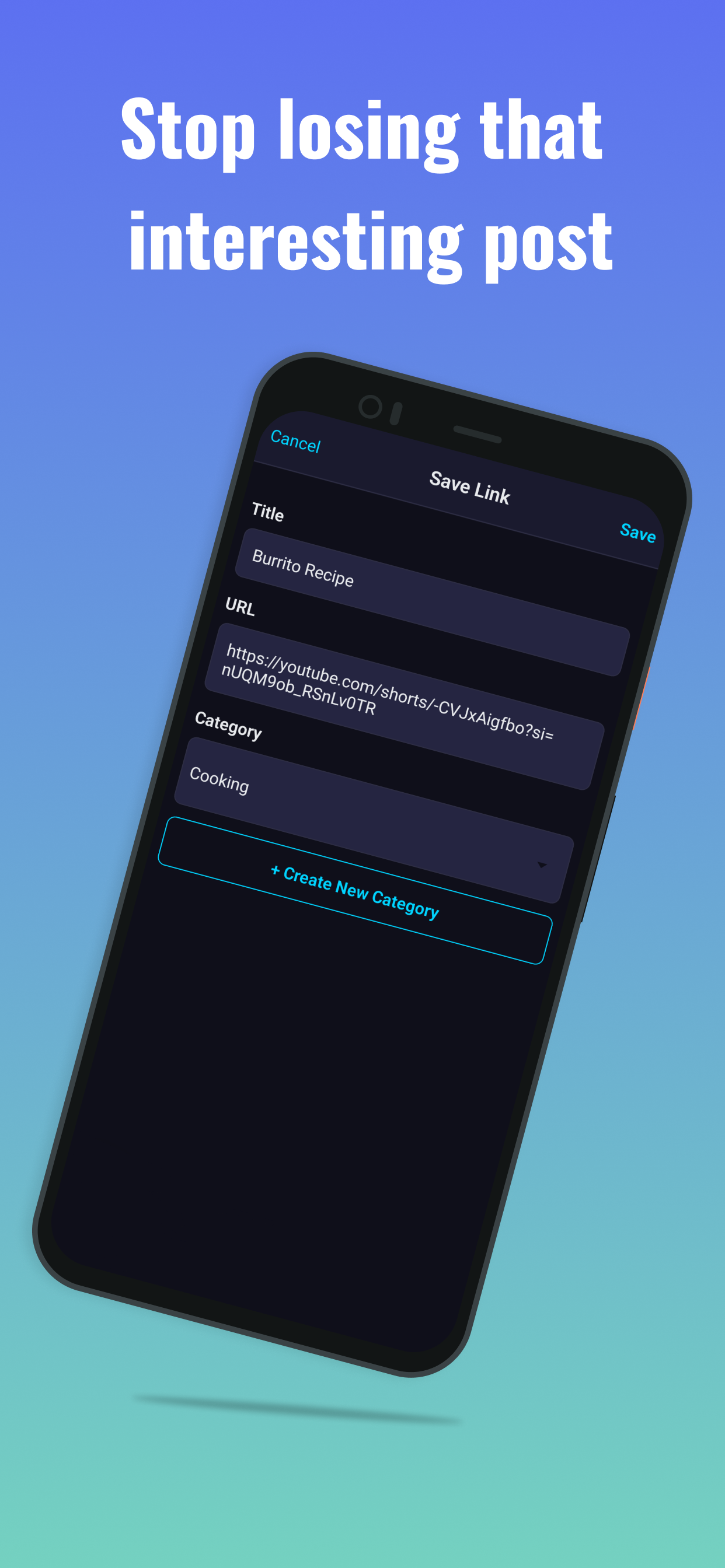 SocialSave - Organise Links