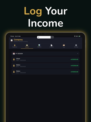 ProfitPad: Invoice & Expenses iPad screenshot