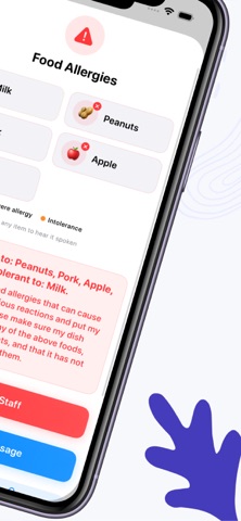 Food Allergy Travel Card screenshot