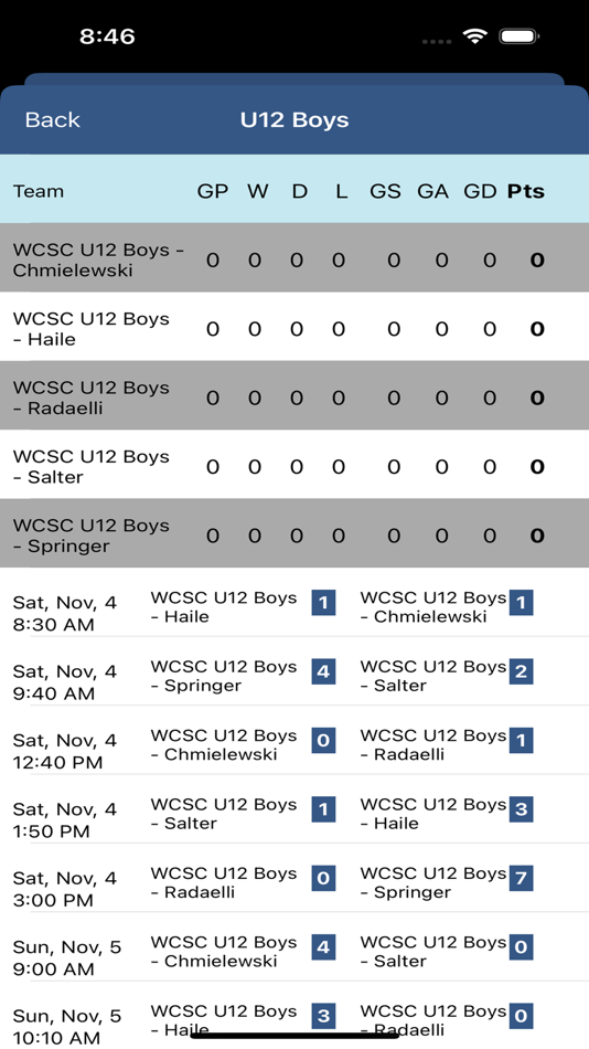 #3. WCSSC Field Schedules (iOS) 来自: Chris Gillen