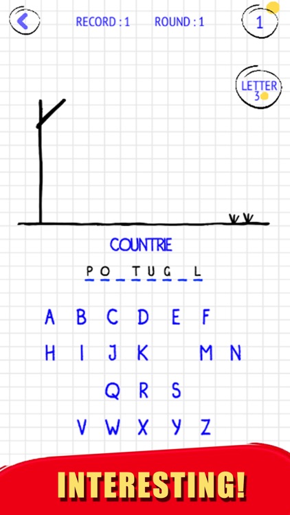 Letter Hang Stickman