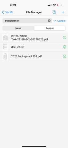 VecML screenshot
