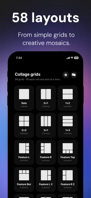 Grid Camera - Collage Camera screenshot 2