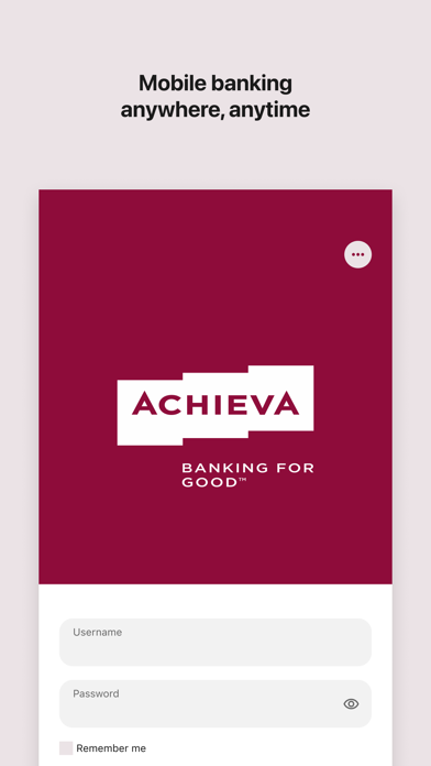 Achieva Credit Union Screenshot