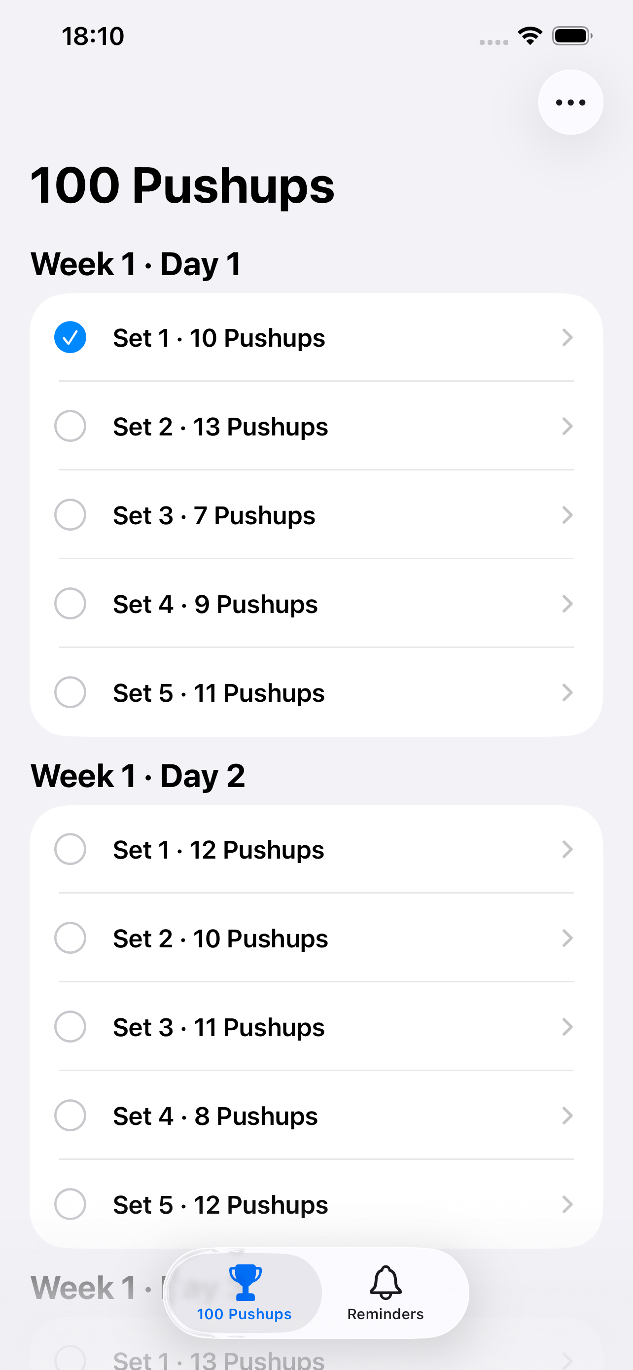 Pushie: 100 Pushups Challenge