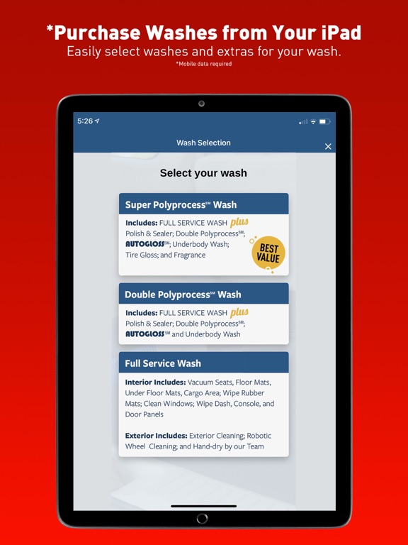 Autobell Car Wash iPad screenshot 2 - Business app