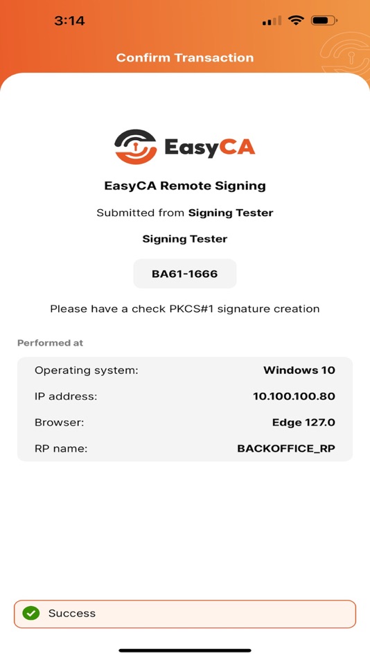 #6. EasyCA MPKI (iOS) By: SOFTDREAMS TECHNOLOGY INVESTMENT AND TRADING JOINT STOCK COMPANY