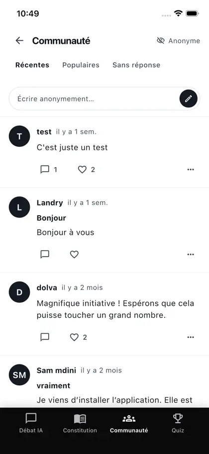 Screenshot 3 von 4 zu Constitution RDC IA