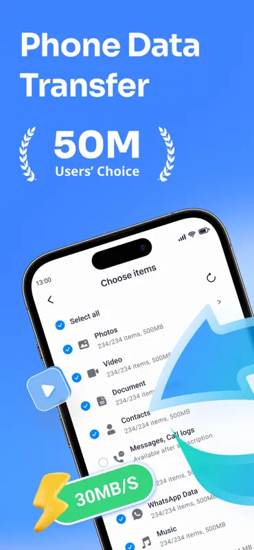 Smart Data Switch: MobileTrans screenshot 1 of 9