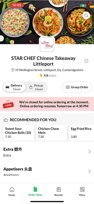 STAR CHEF Chinese Takeaway screenshot 2
