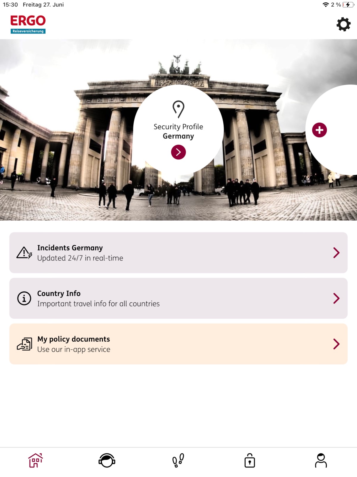 ERGO travel & care ipad screenshot 1