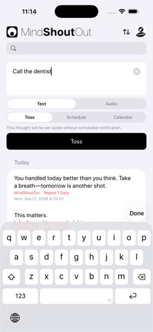 MindShoutOut - Mental Load Screenshot 2 of 10