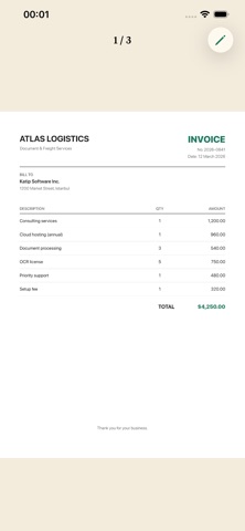 Katip - Doc Scanner iPhone screenshot
