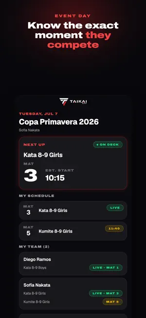 Taikai App screenshot 2