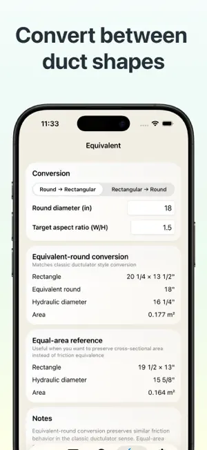 Air Duct Size Calculator screenshot 4