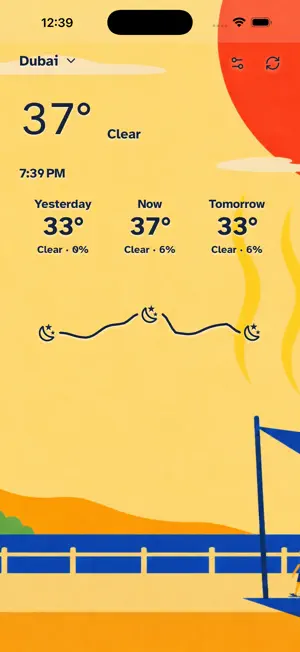 Yesterday & Today Weather screenshot 1