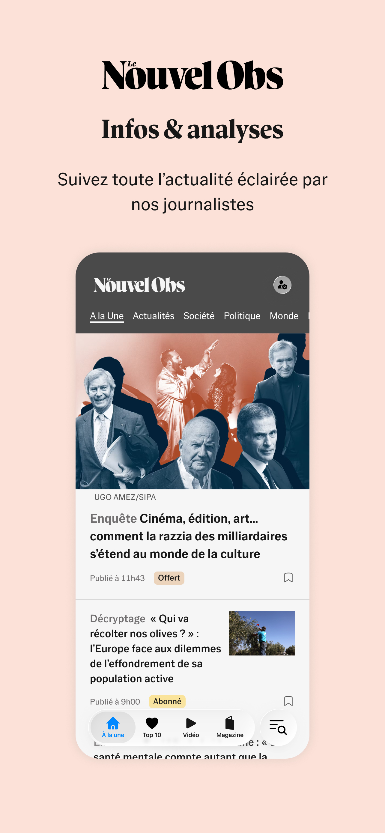 Le Nouvel Obs Infos & Analyses