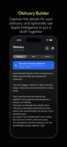 LegacyNotes screenshot