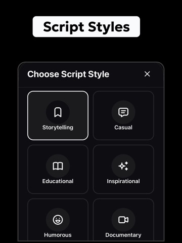 Scene: AI Video Generator iPad screenshot