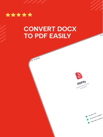 Word to PDF Converter - PDFify iPad screenshot