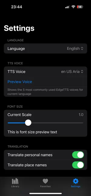 Aya Reader screenshot 4
