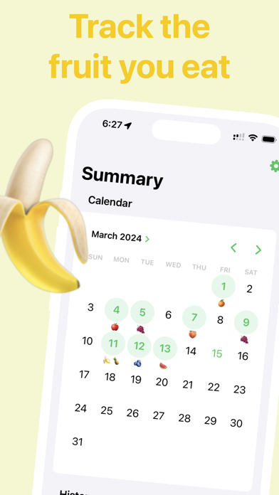 FruitMinder - Health Goal Screenshot