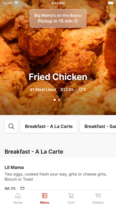 Big Mama's on the Bayou iPhone screenshot 2 - Food & Drink app