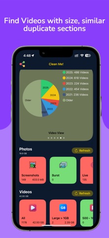 Clean Me - AI Storage Cleaner iPhone screenshot