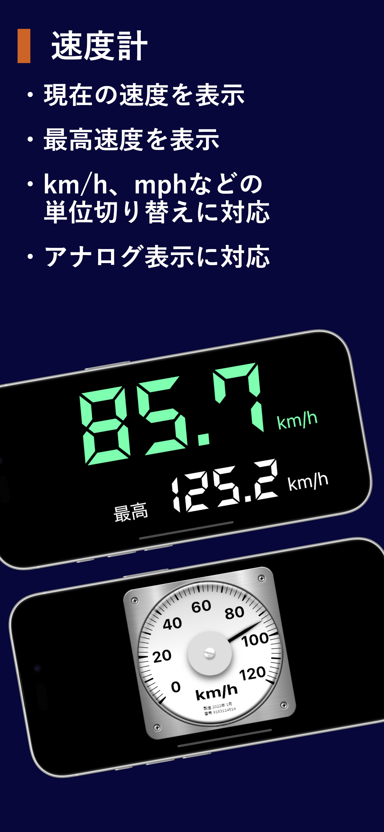 駅ナビ速度計