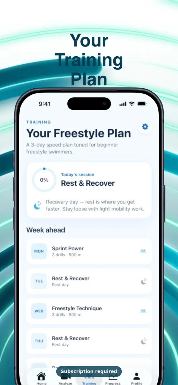 Screenshot #3 pour aquaAI - Swim Trainer