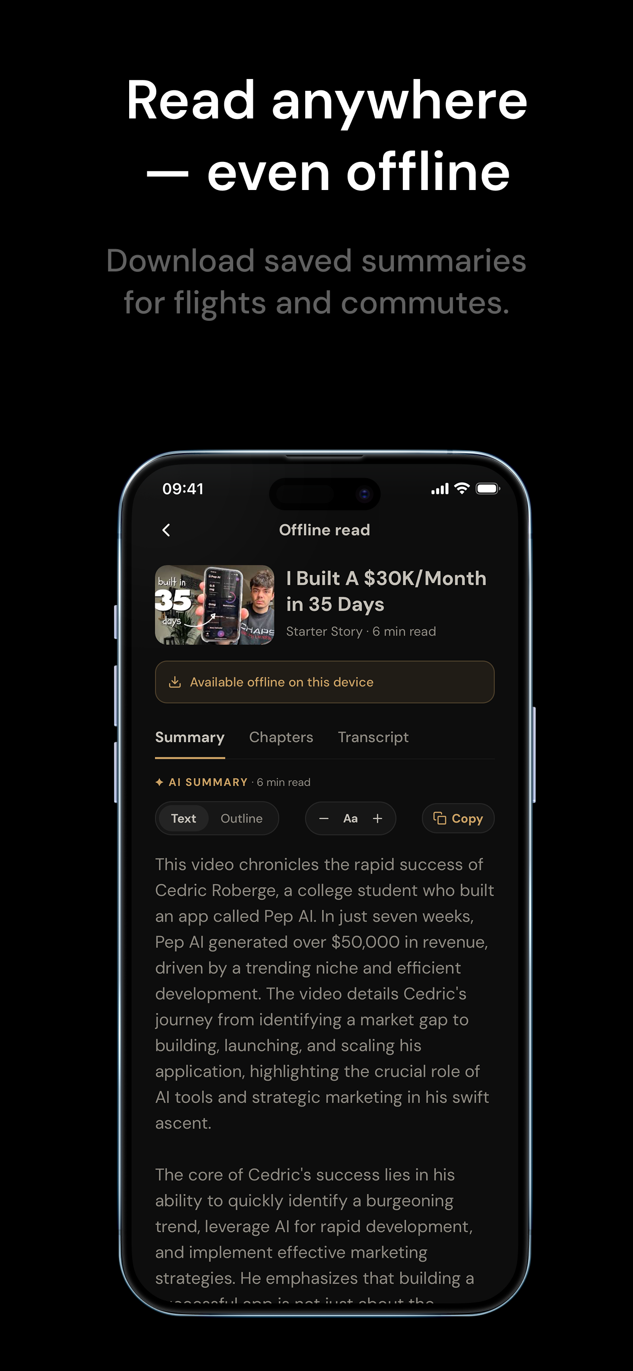 Distill - AI Video Summaries screenshot 5