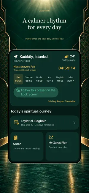 Ayet Vakti: Prayer & Quran screenshot 1