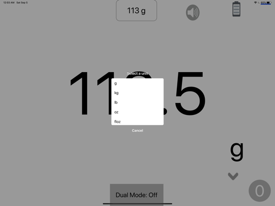 Screenshot #6 pour Just Scale kitchen scale
